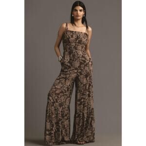 Hutch Smocked Floral Jumpsuit - New Small